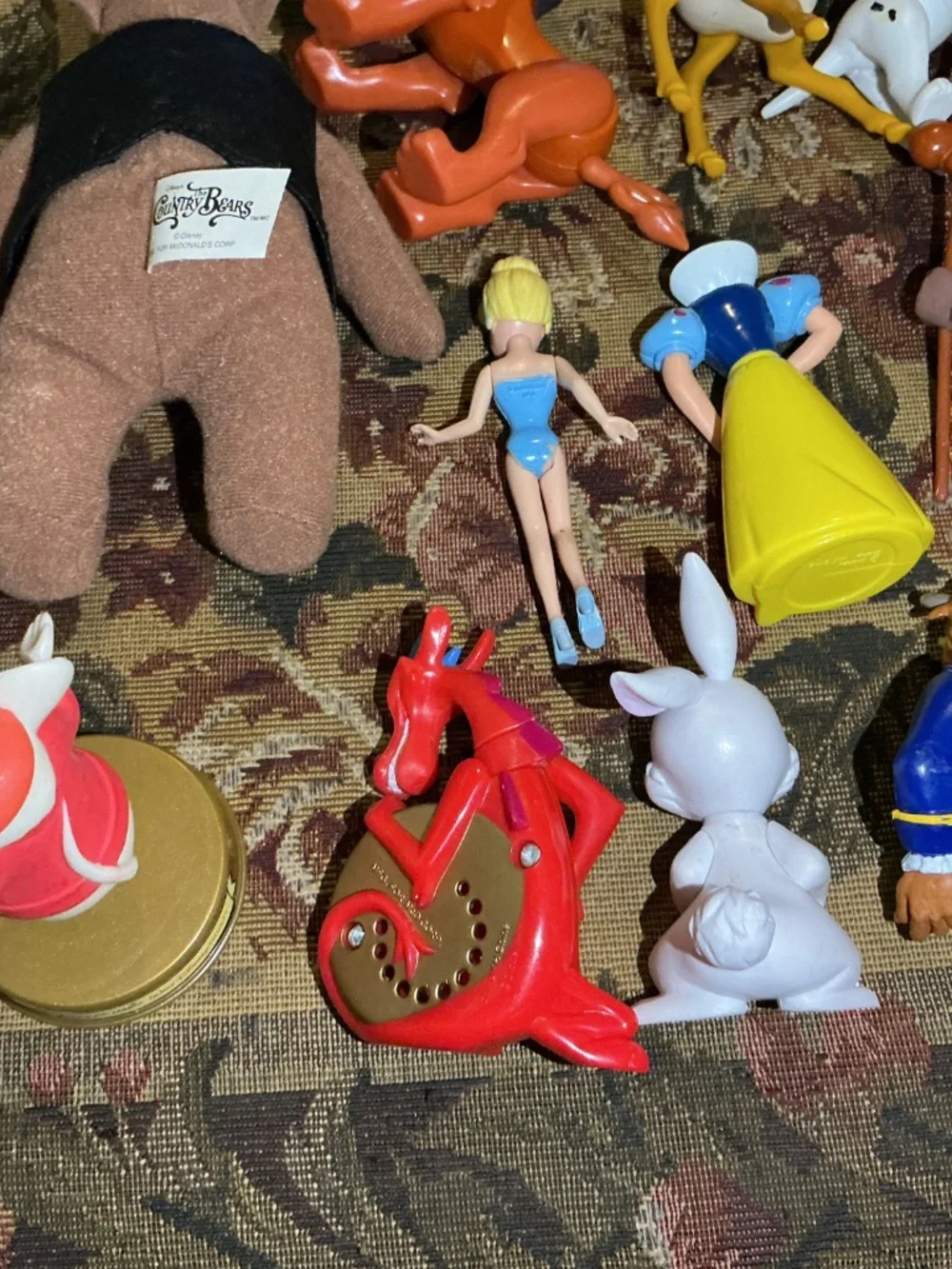 15 small Toy lot of Disney toys with lion king bambi snow white robin hood& more